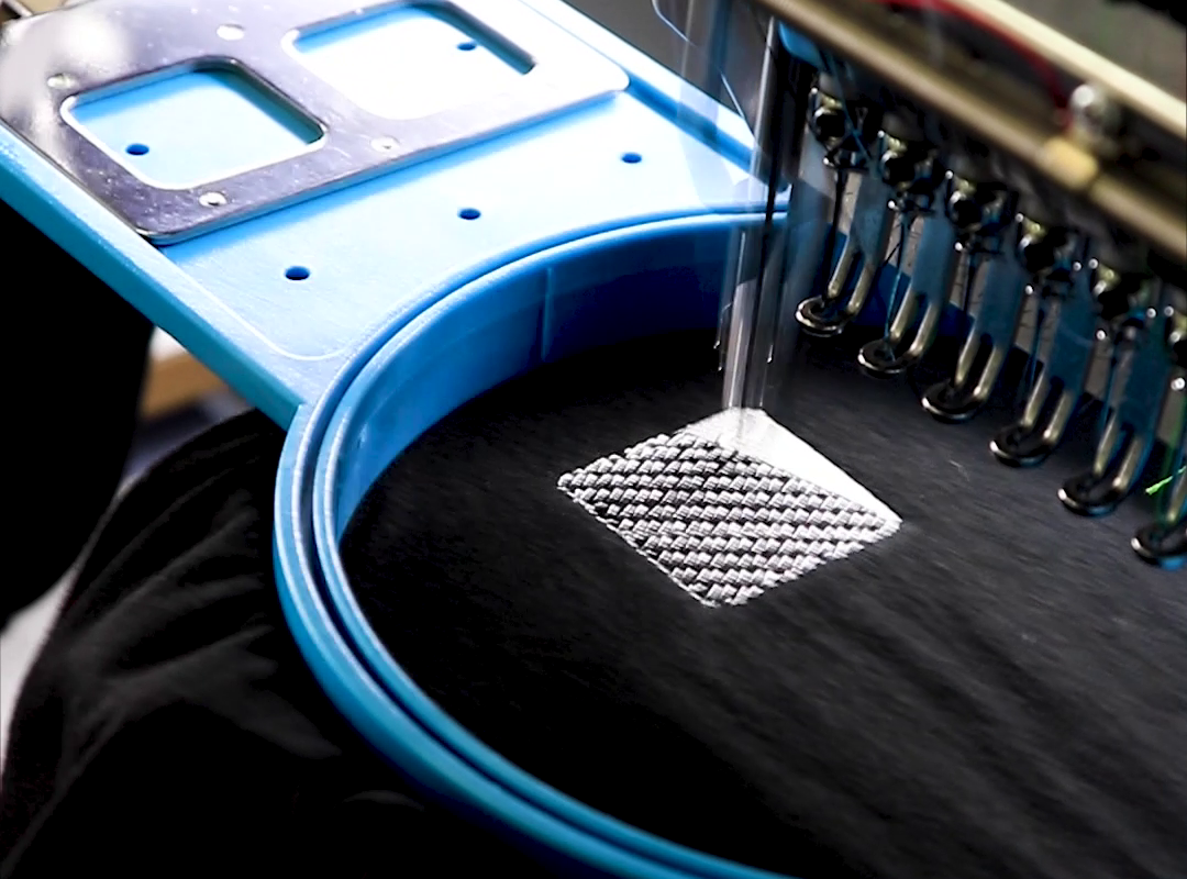 Machine used in processing Custom Branded's embroidery services